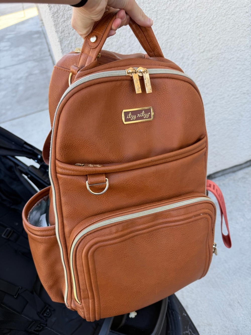 Itzy Ritzy Leather Boss Plus Backpack